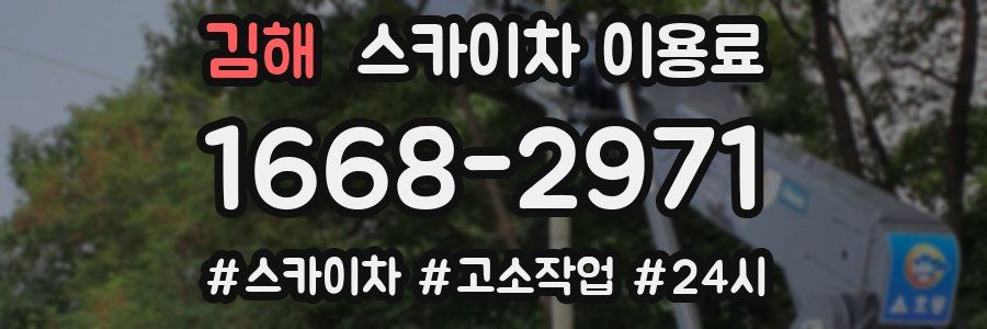 김해 스카이차 이용료