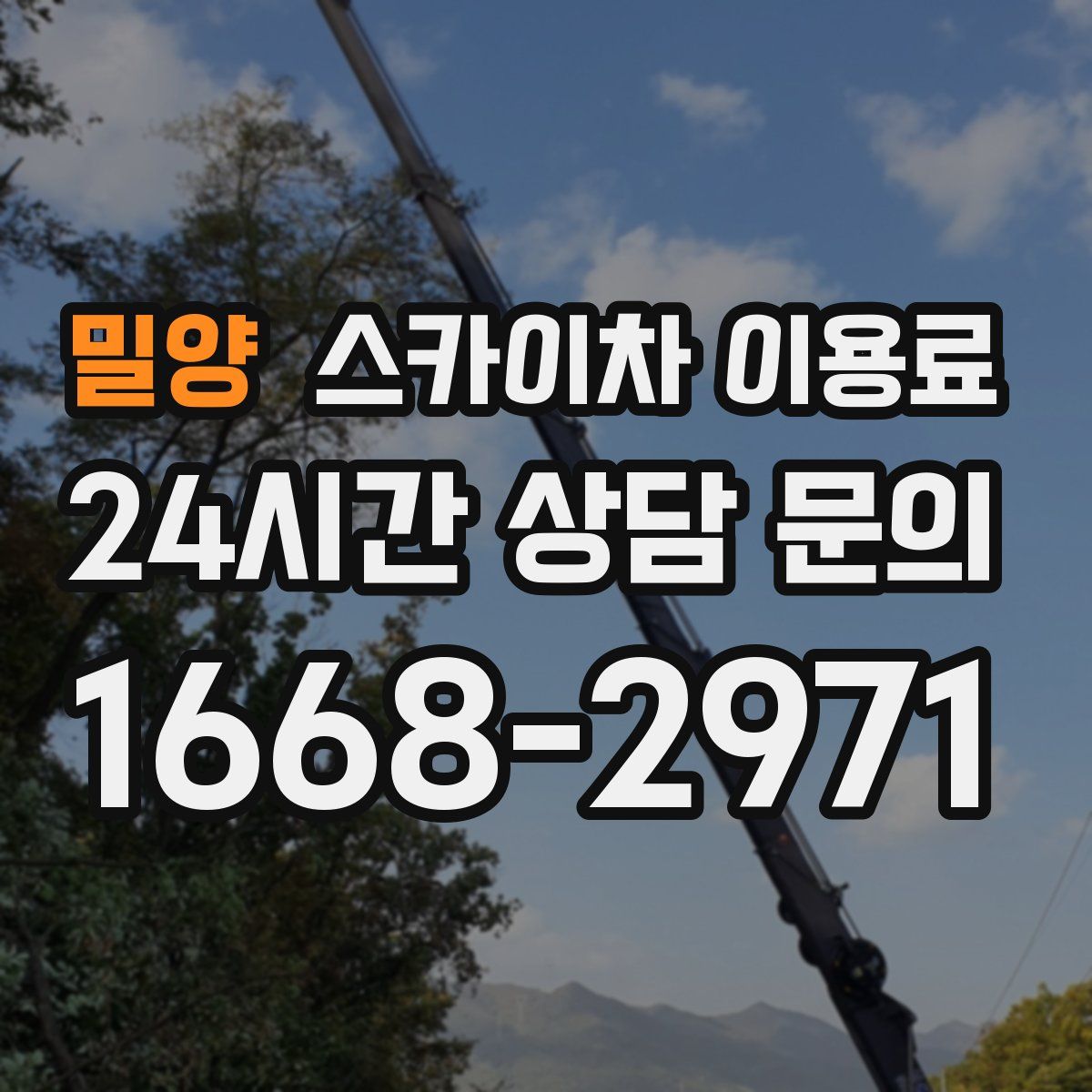 밀양 스카이차 이용료