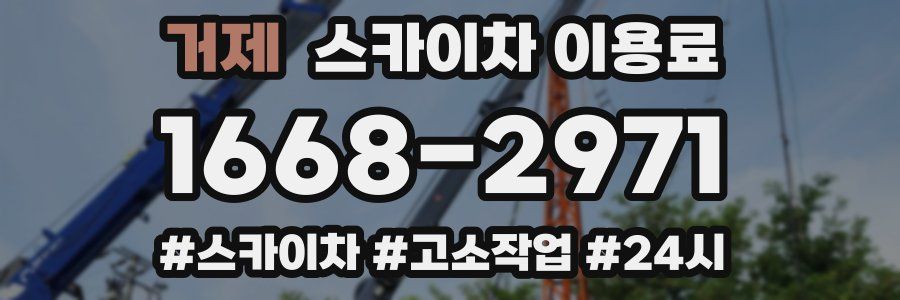거제 스카이차 이용료