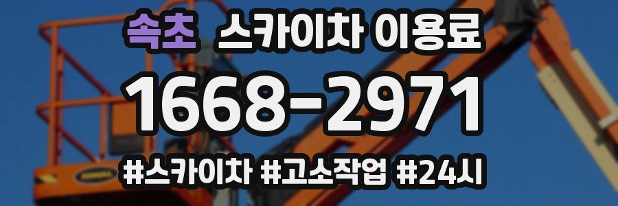 속초 스카이차 이용료