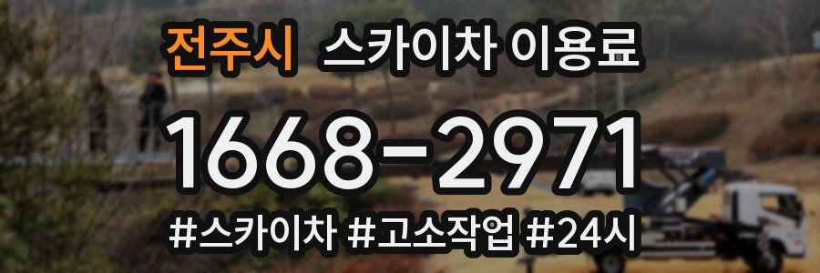 전주시 스카이차 이용료