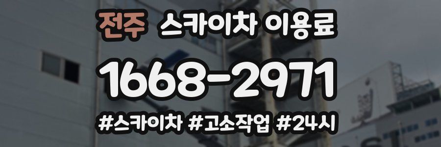 전주 스카이차 이용료