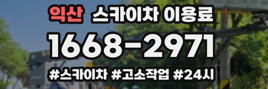 익산 스카이차 이용료