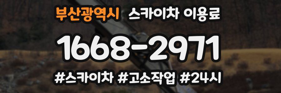 부산광역시 스카이차 이용료