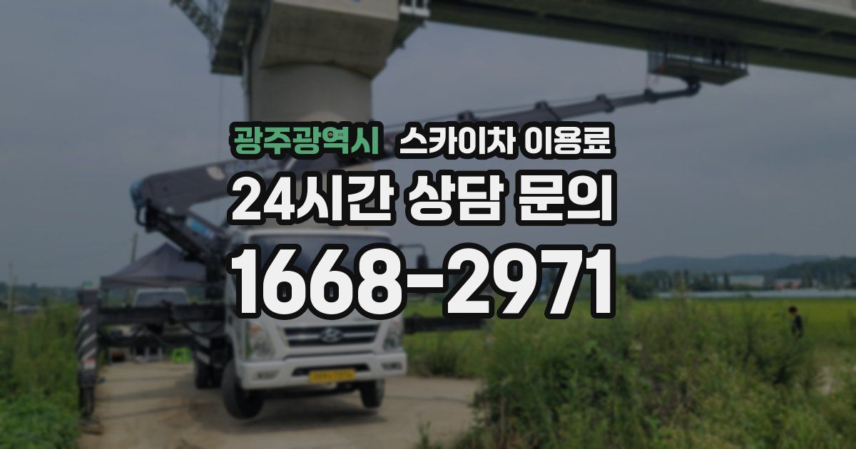 광주광역시 스카이차 이용료