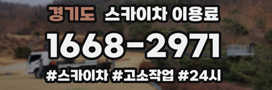 경기도 스카이차 이용료