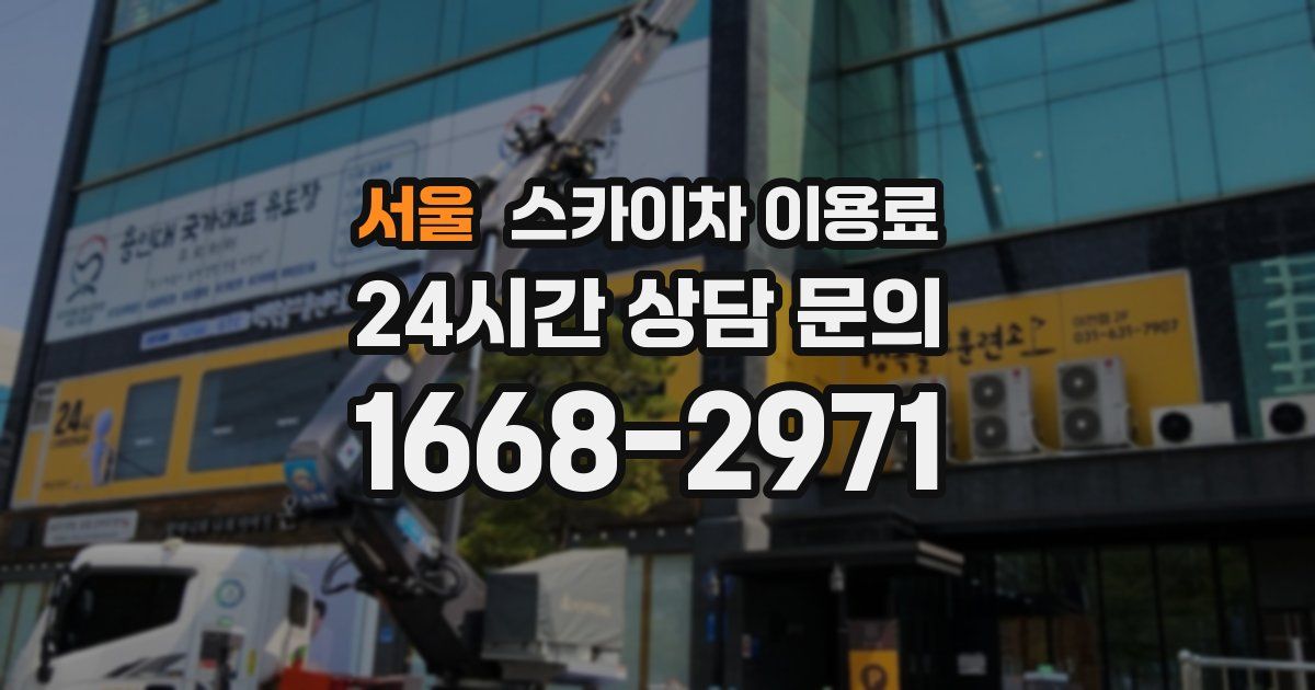 서울 스카이차 이용료