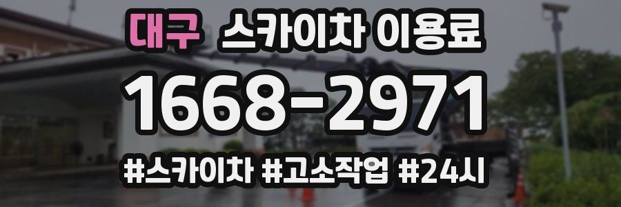 대구 스카이차 이용료