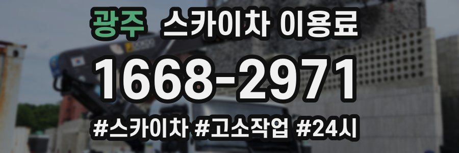광주 스카이차 이용료
