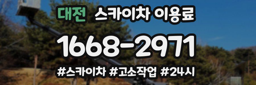 대전 스카이차 이용료