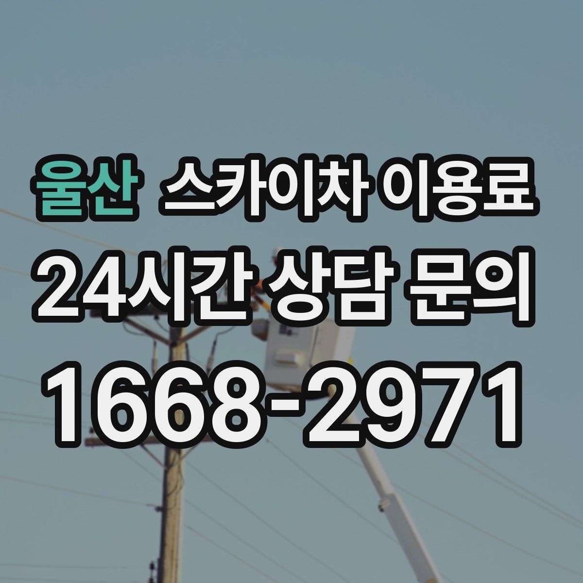 울산 스카이차 이용료