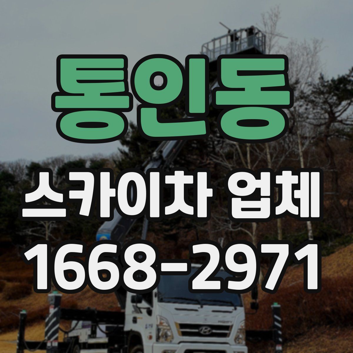 통인동 스카이차 업체