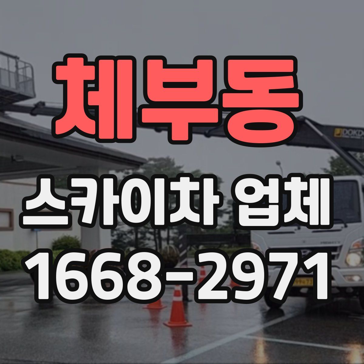 체부동 스카이차 업체