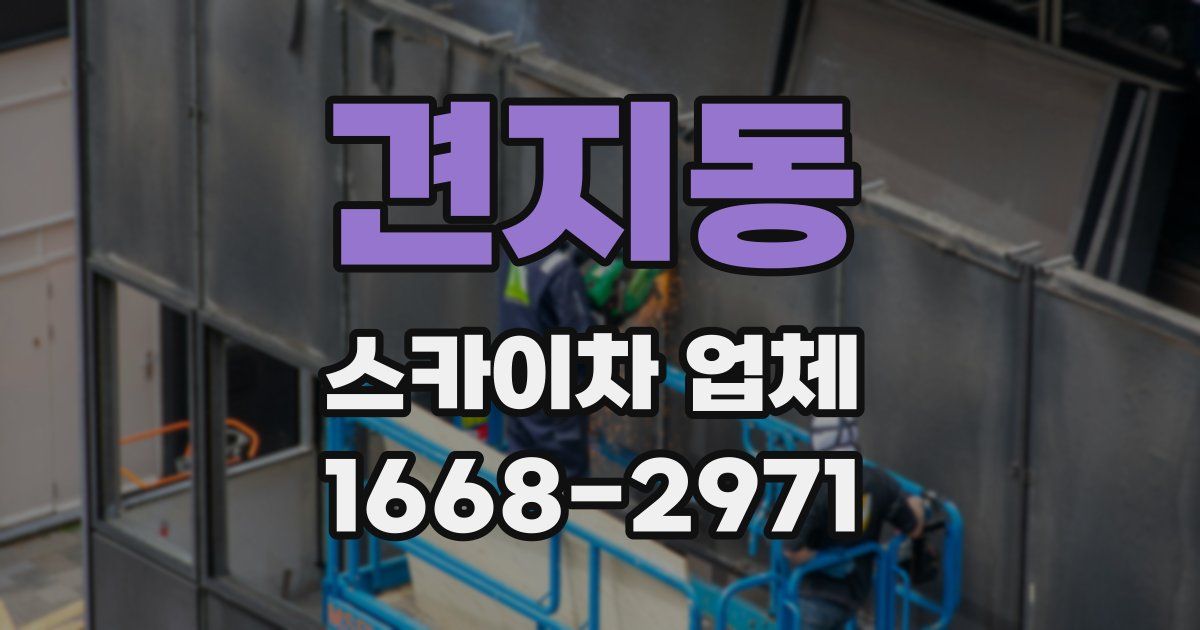 견지동 스카이차 업체