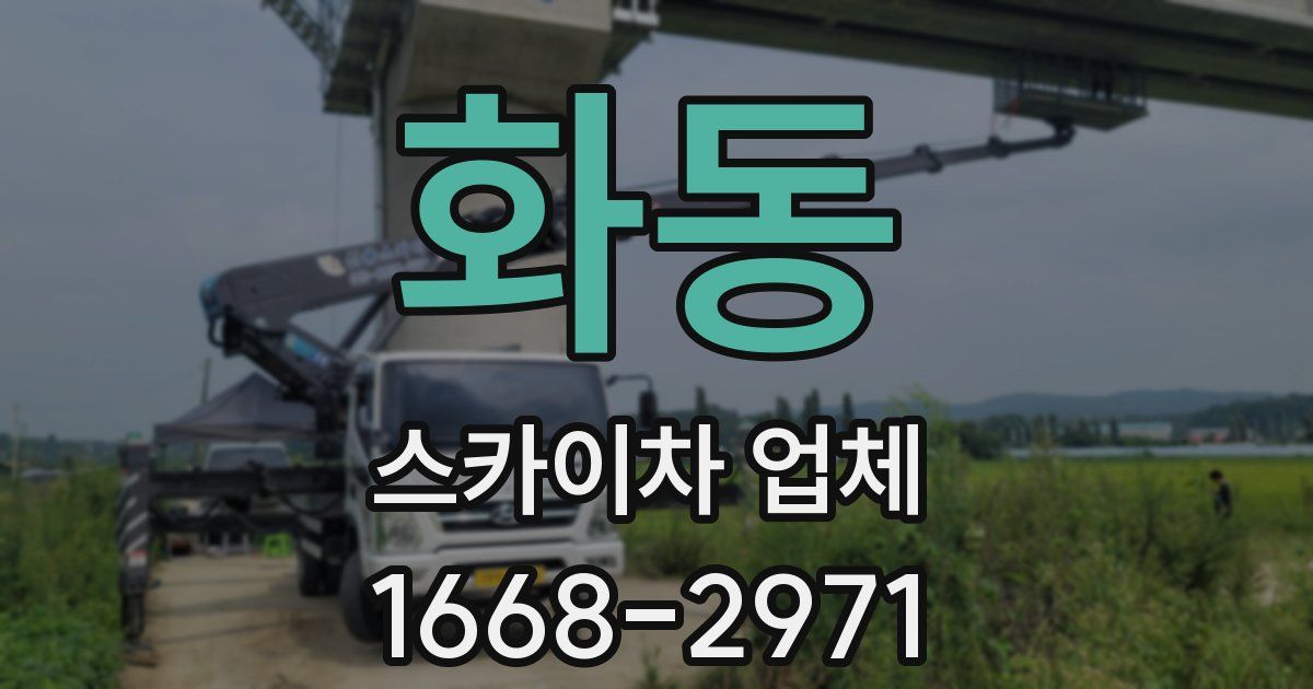 화동 스카이차 업체