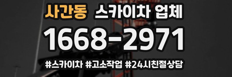 사간동 스카이차 업체