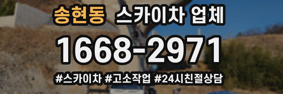 송현동 스카이차 업체