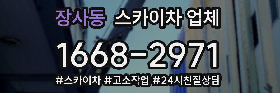 장사동 스카이차 업체