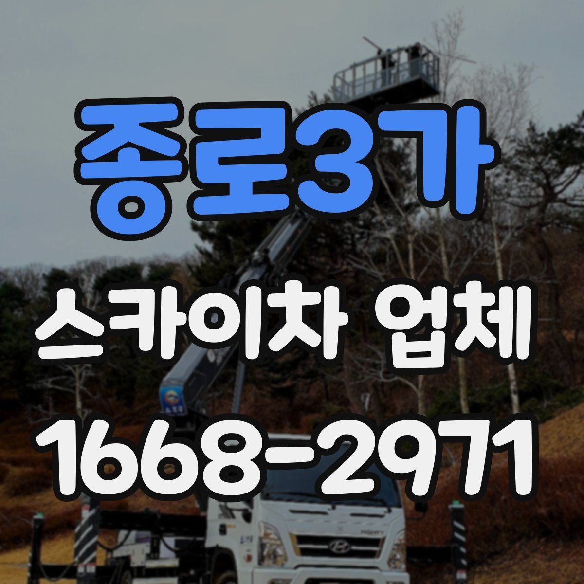 종로3가 스카이차 업체