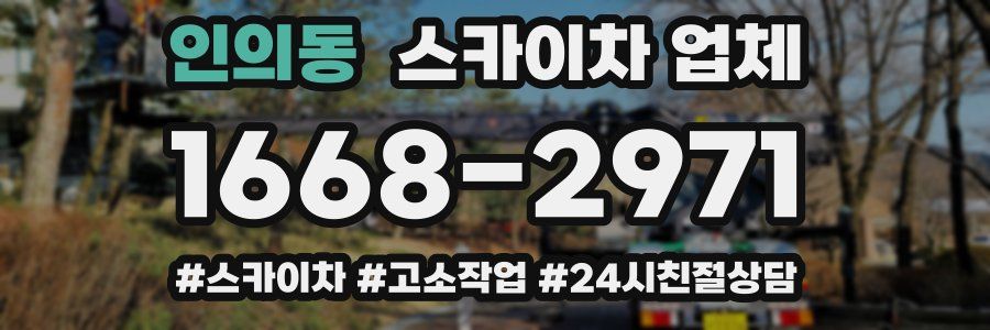 인의동 스카이차 업체