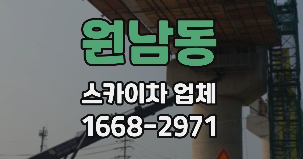 원남동 스카이차 업체
