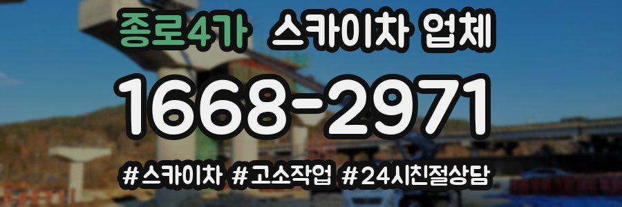 종로4가 스카이차 업체