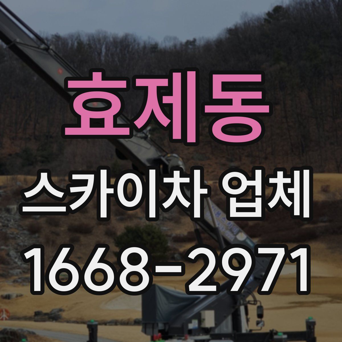 효제동 스카이차 업체