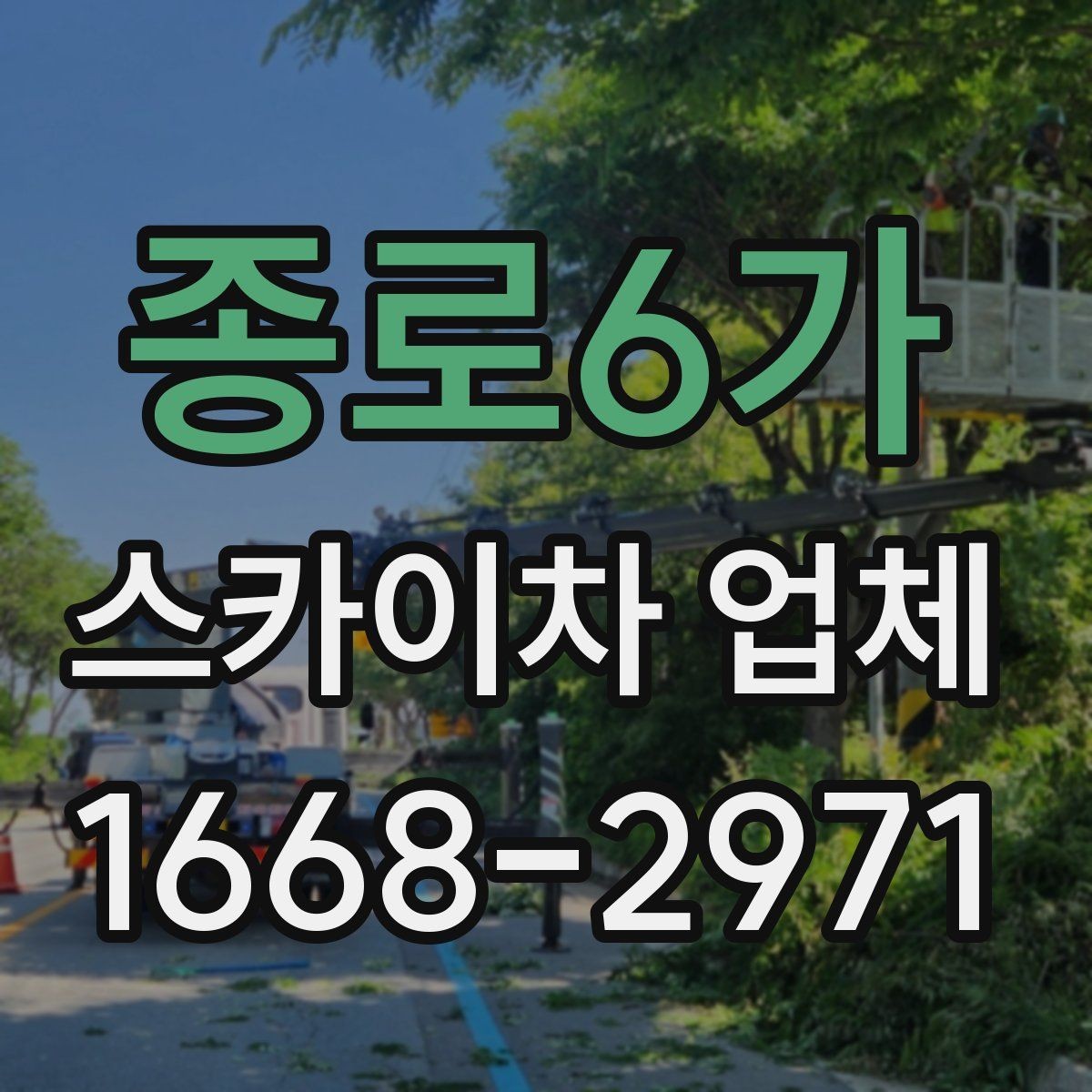 종로6가 스카이차 업체 선택에서 현장 경험이 주는 차이
