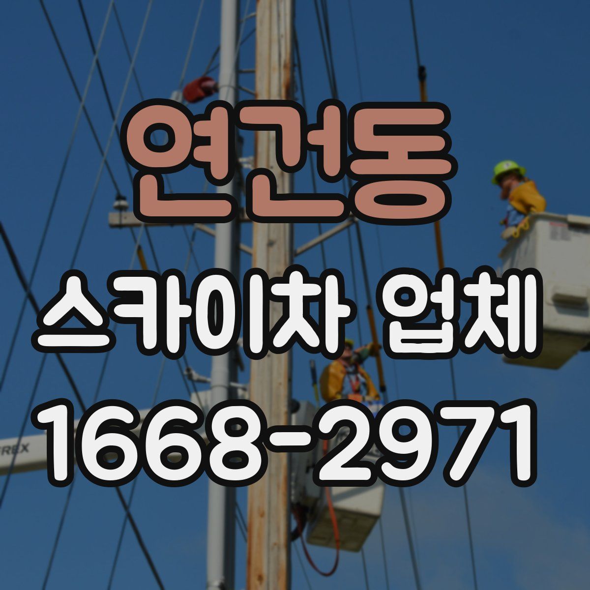 연건동 스카이차 업체