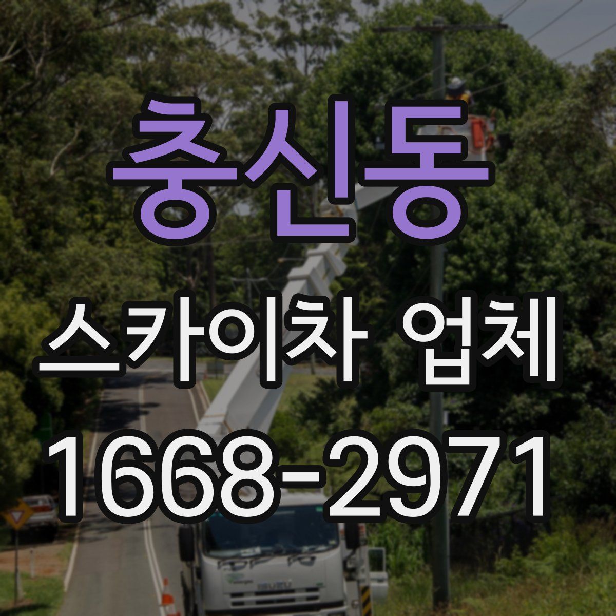 충신동 스카이차 업체