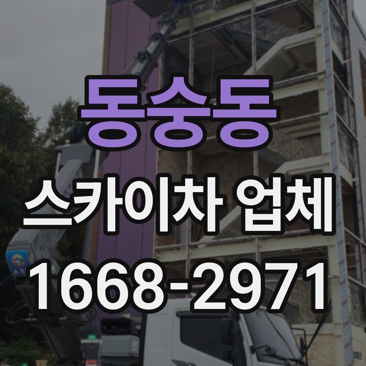 동숭동 스카이차 업체 찾을 때 운영 지역과 대응 속도 확인하기