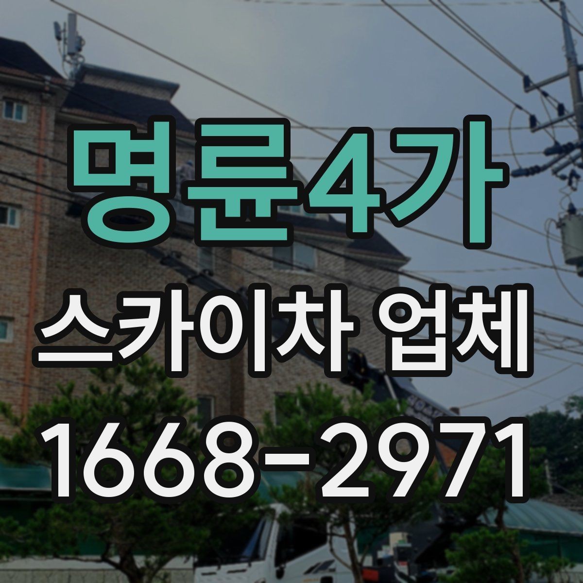 명륜4가 스카이차 업체 선택 시 서비스 범위 확인하기