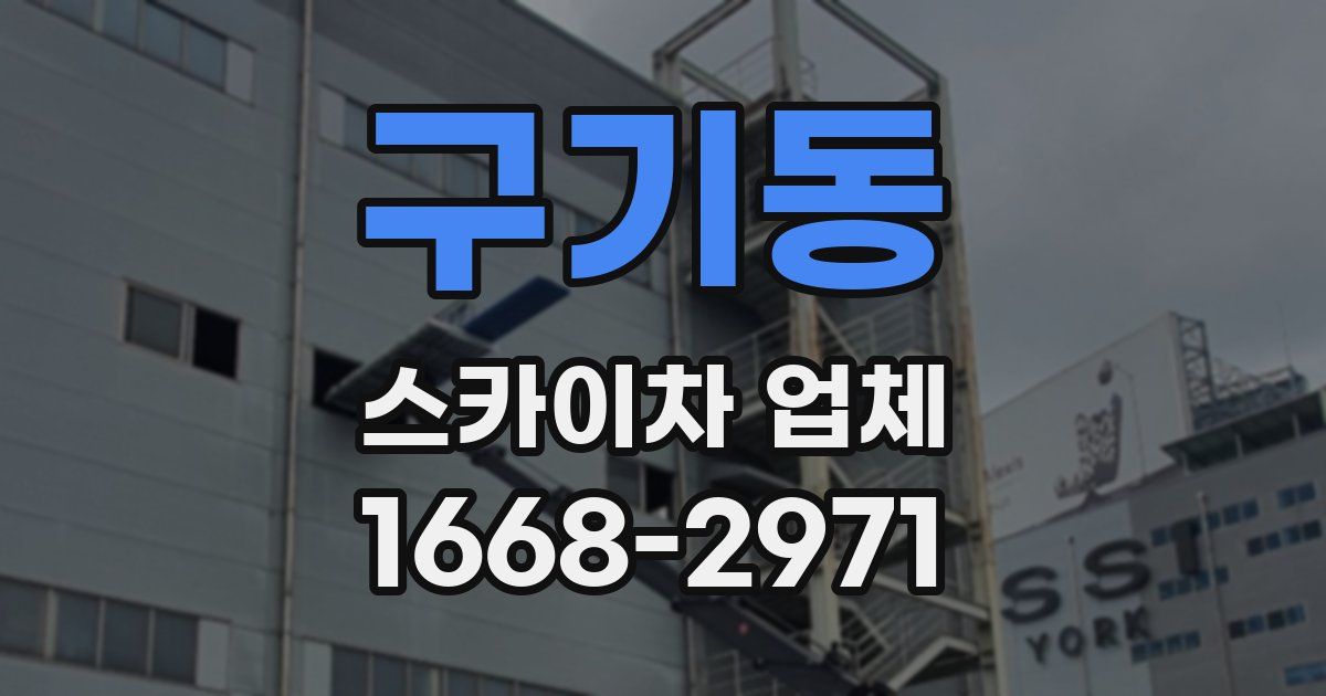 구기동 스카이차 업체