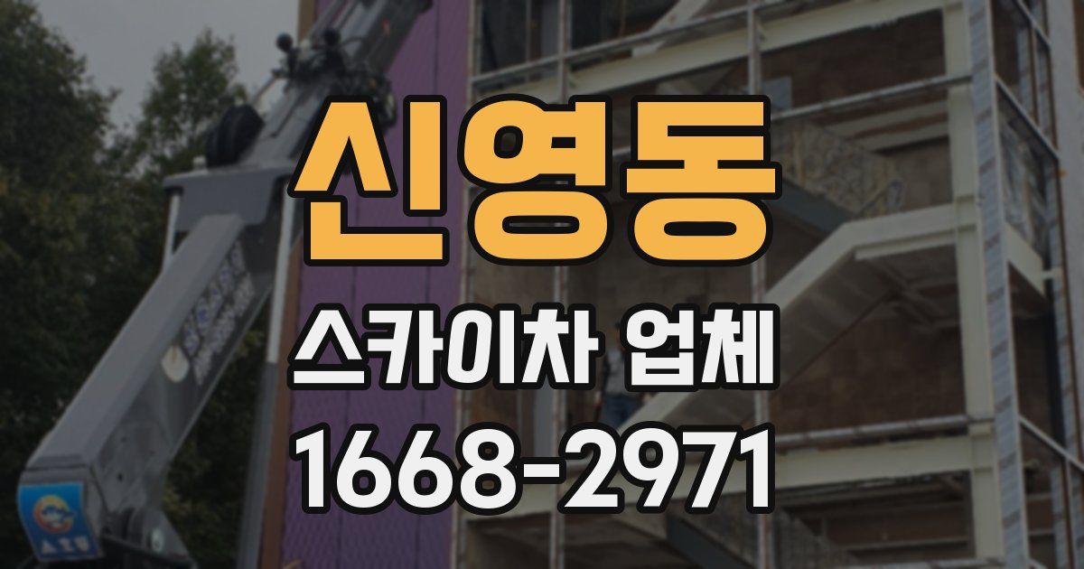 신영동 스카이차 업체