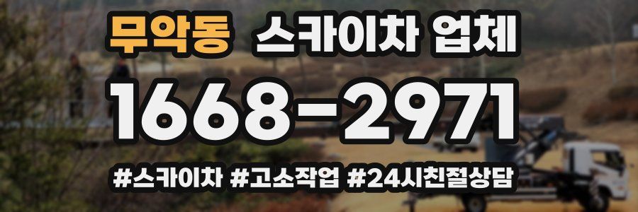 무악동 스카이차 업체
