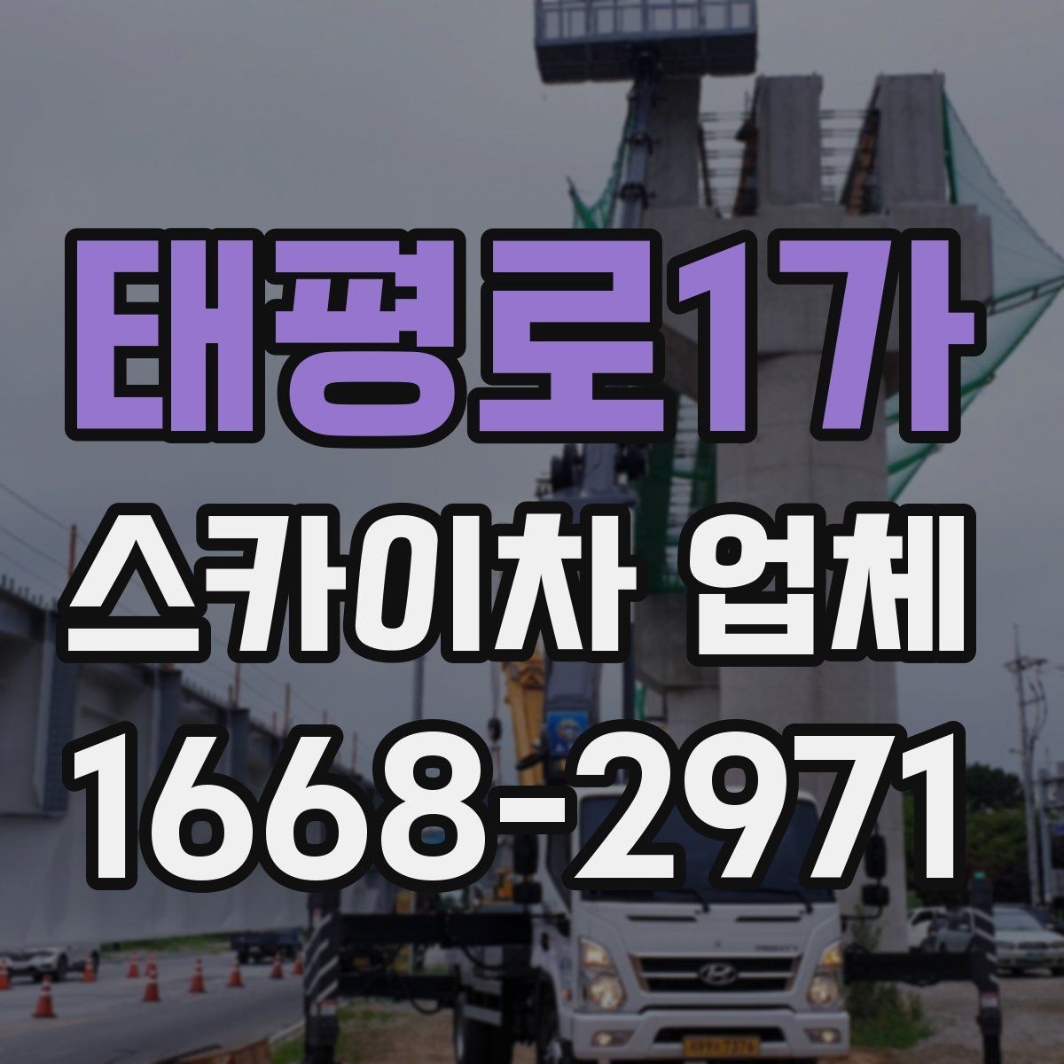 태평로1가 스카이차 업체 작업 사례로 보는 활용 범위