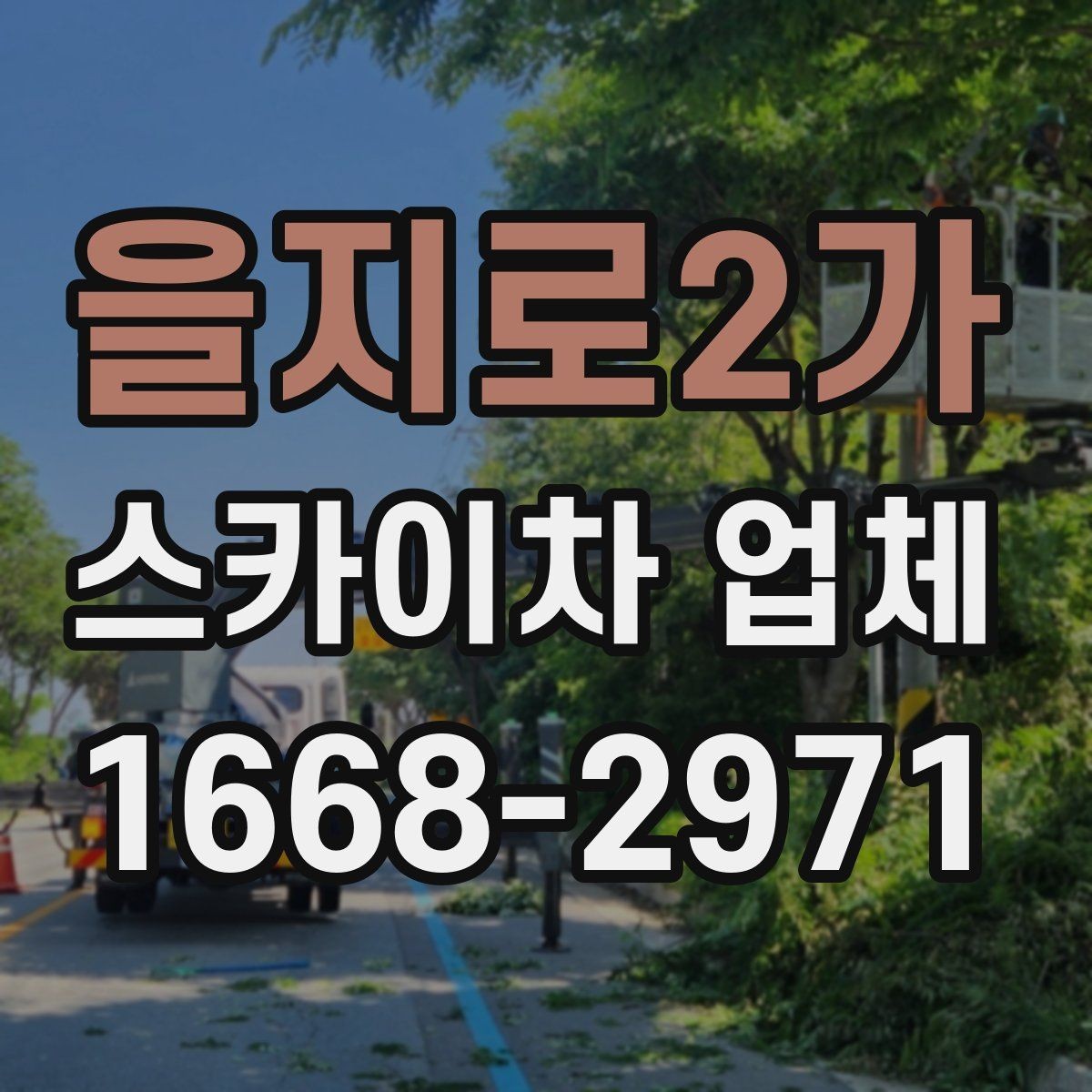 을지로2가 스카이차 업체 이용이 많은 건물 유형과 작업 목적