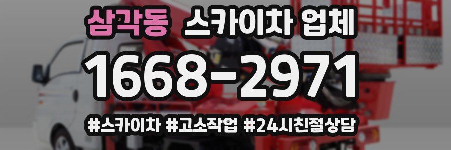 삼각동 스카이차 업체