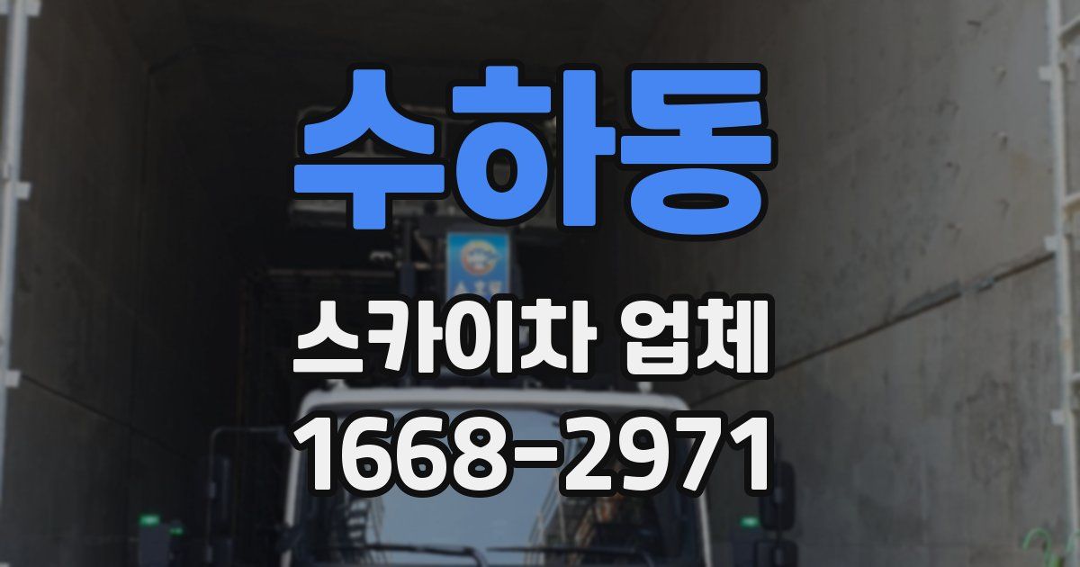 수하동 스카이차 업체
