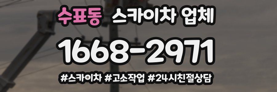 수표동 스카이차 업체