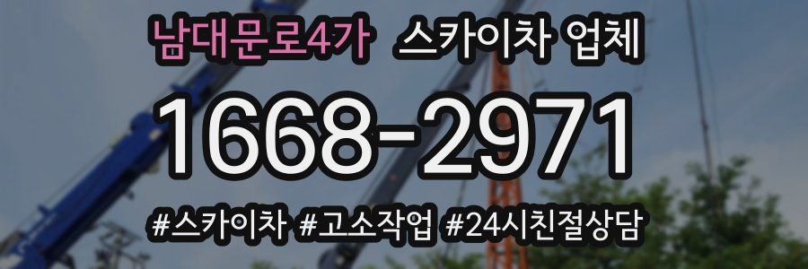 남대문로4가 스카이차 업체