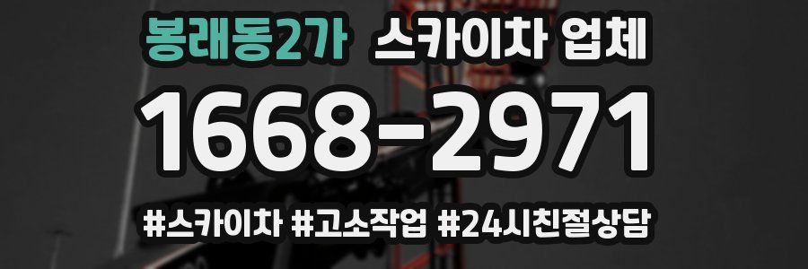 봉래동2가 스카이차 업체