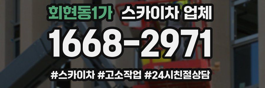 회현동1가 스카이차 업체