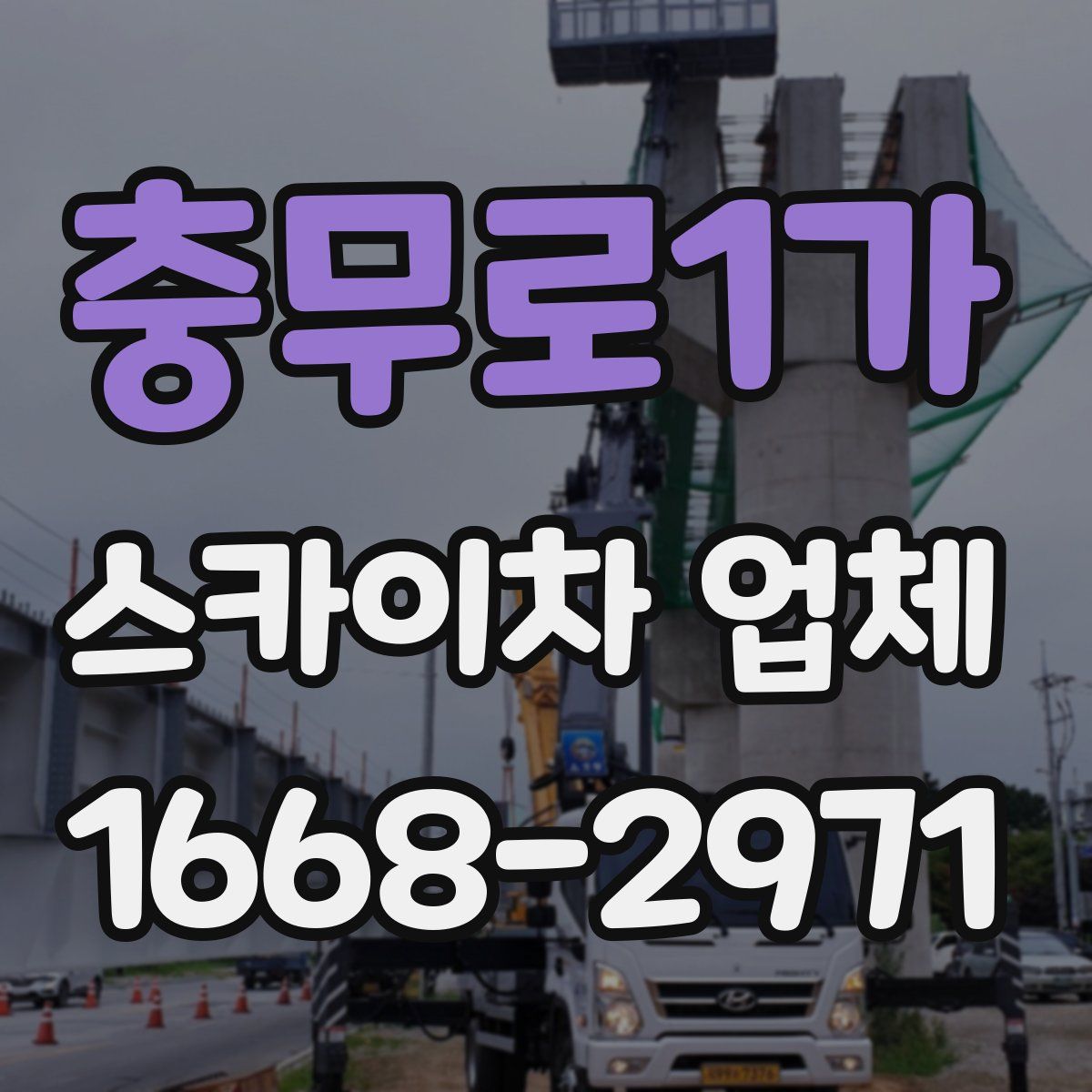 충무로1가 스카이차 업체