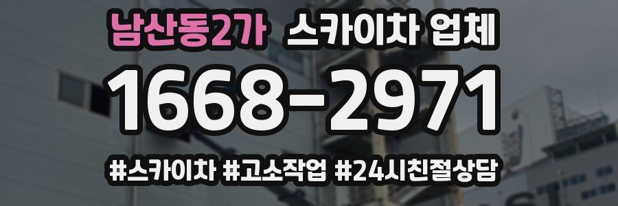 남산동2가 스카이차 업체