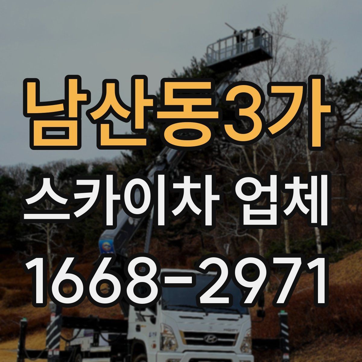 남산동3가 스카이차 업체 예약 시기와 일정 조율 방법