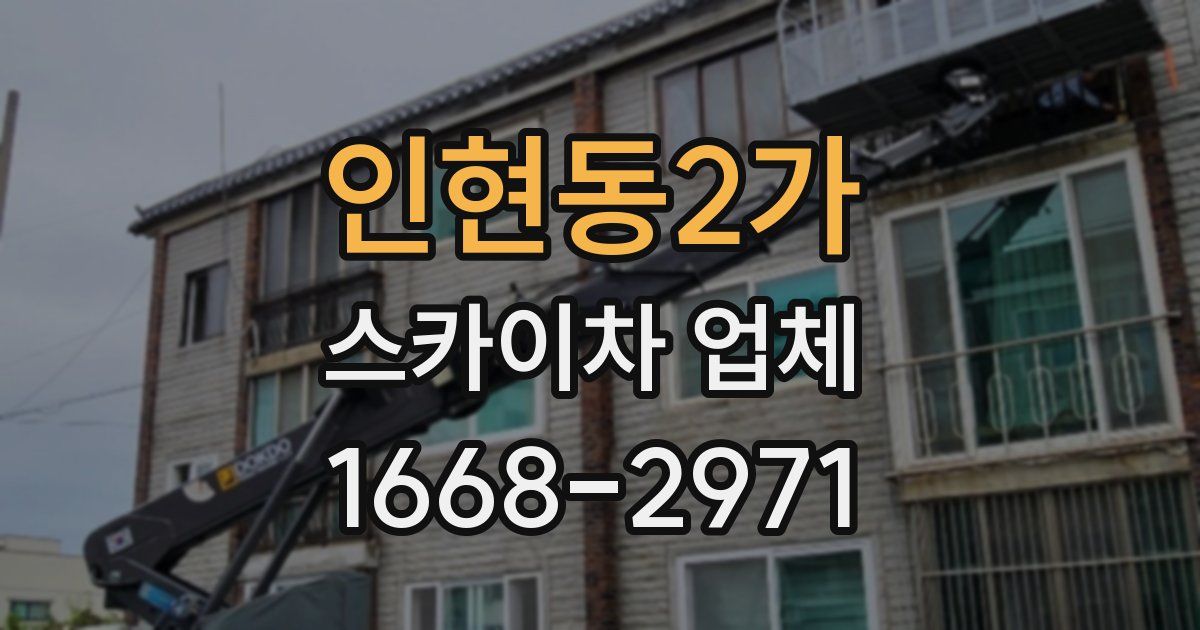 인현동2가 스카이차 업체