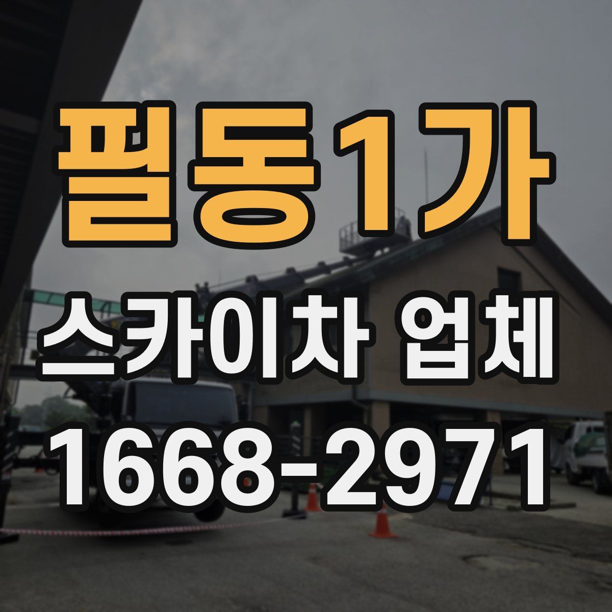 필동1가 스카이차 업체