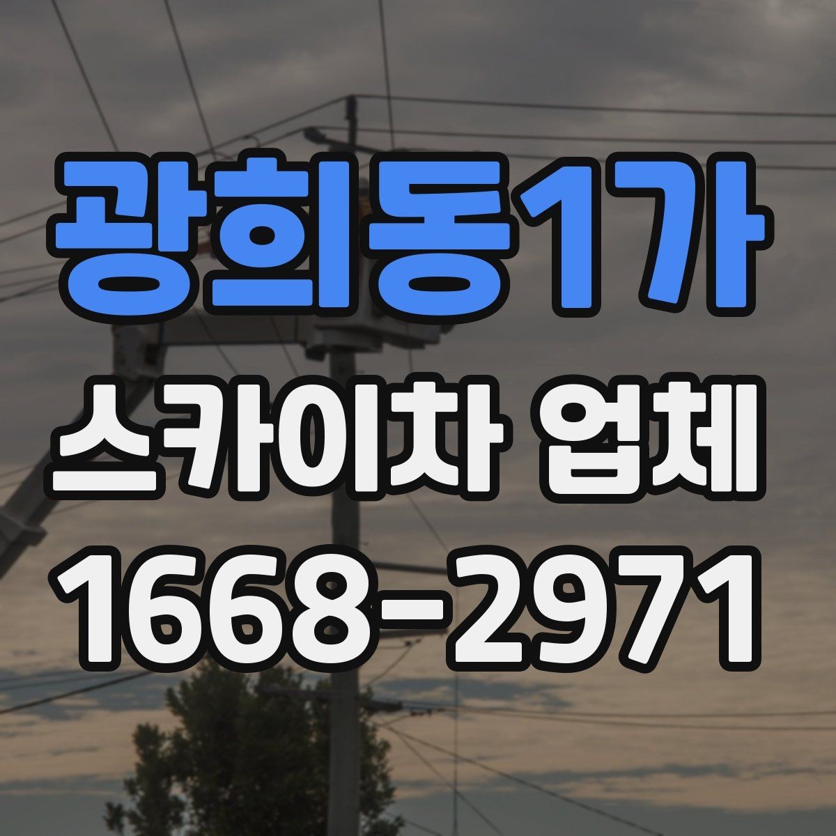 광희동1가 스카이차 업체 작업 사례로 보는 활용 분야