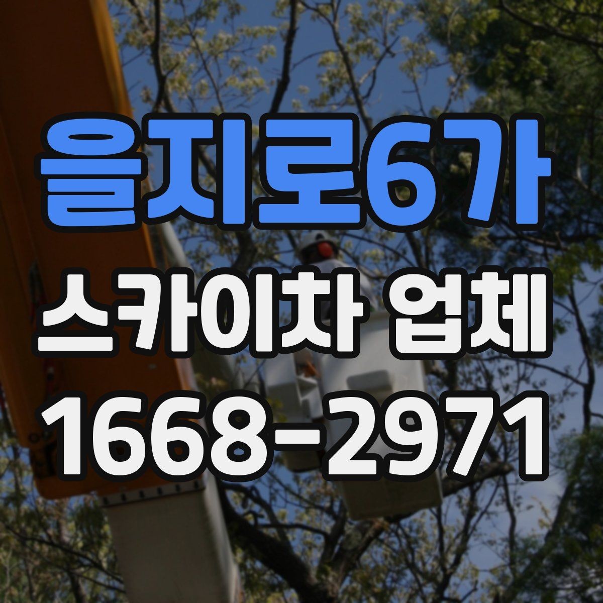 을지로6가 스카이차 업체 선택 시 운전 숙련도 확인하기